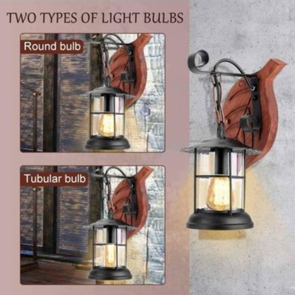 Retro Rustic Wall Light, by Cegar, NEW - Picture 4 of 6